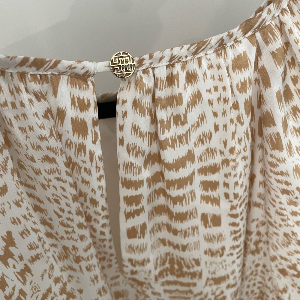 Emily McCarthy Dallas Balloon Sleeve Mini Dress Animal Print Silky Flowy. L6 - Picture 8 of 10
